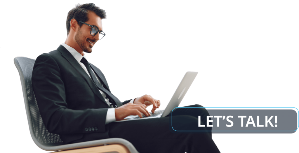 A man using the computer